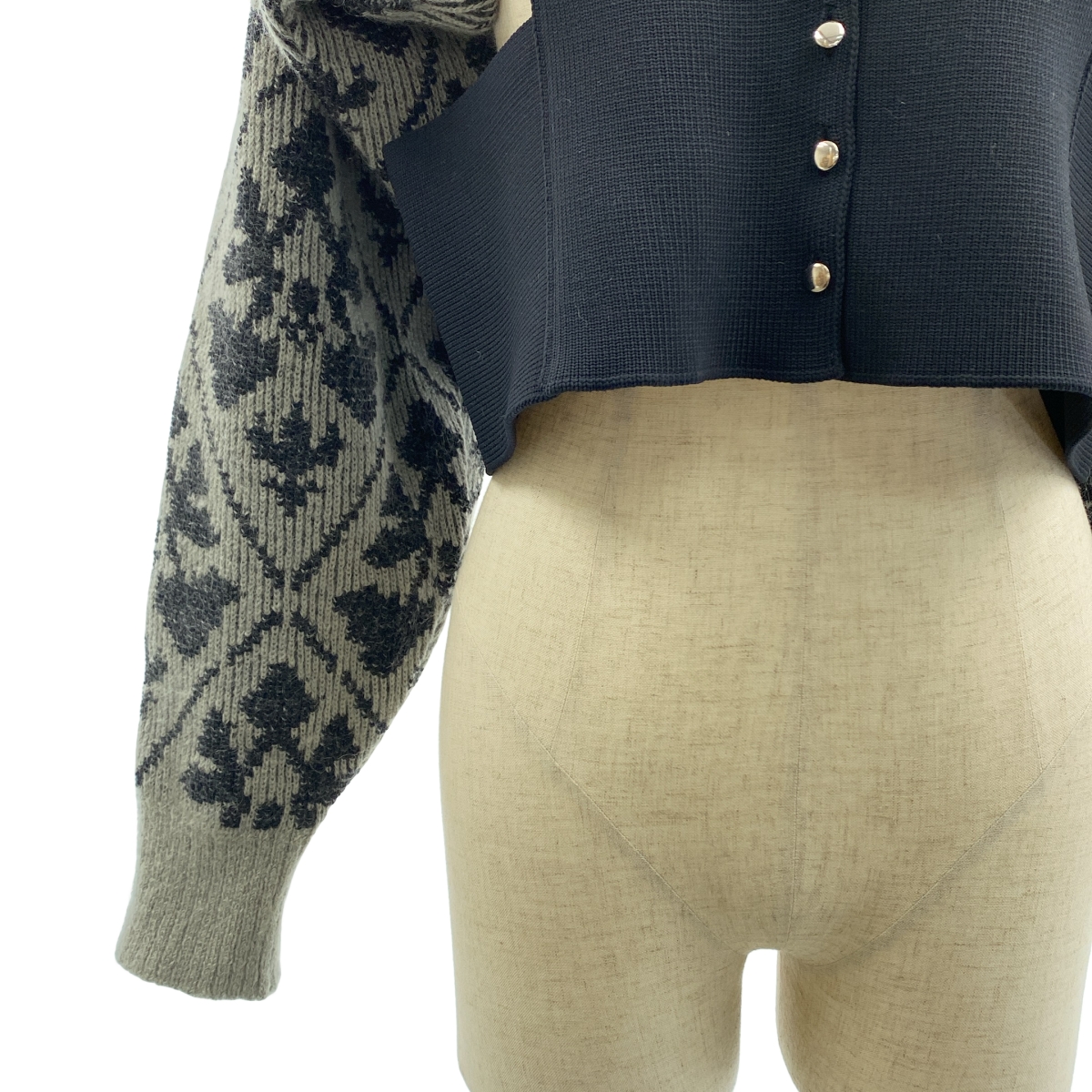 TAN / タン モヘア混 ジャガード ニット トップス