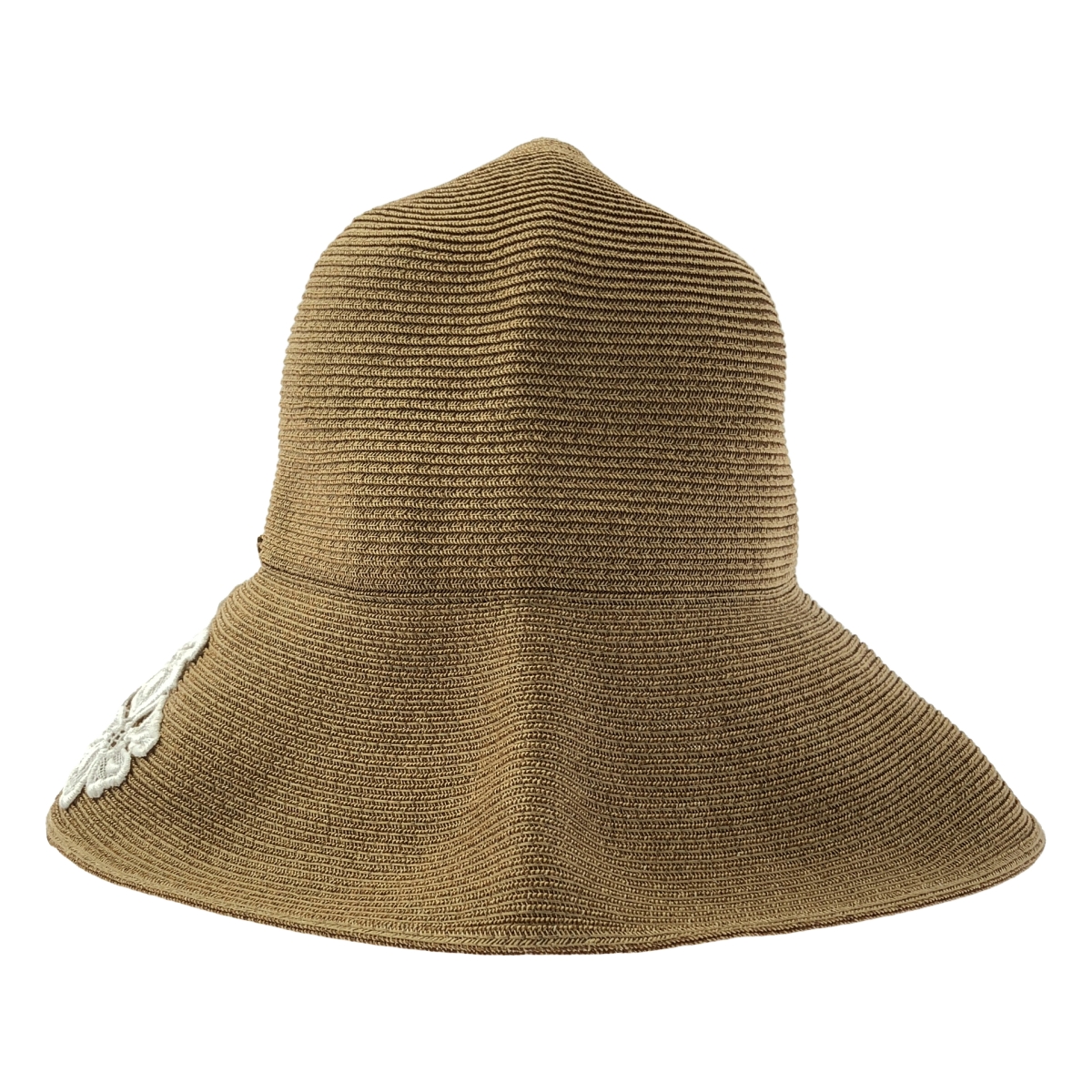 ATHENA NEW YORK / アシーナニューヨーク UV CUT / ロゴプレート フラワー エンブロイダリー レース ハット 帽子