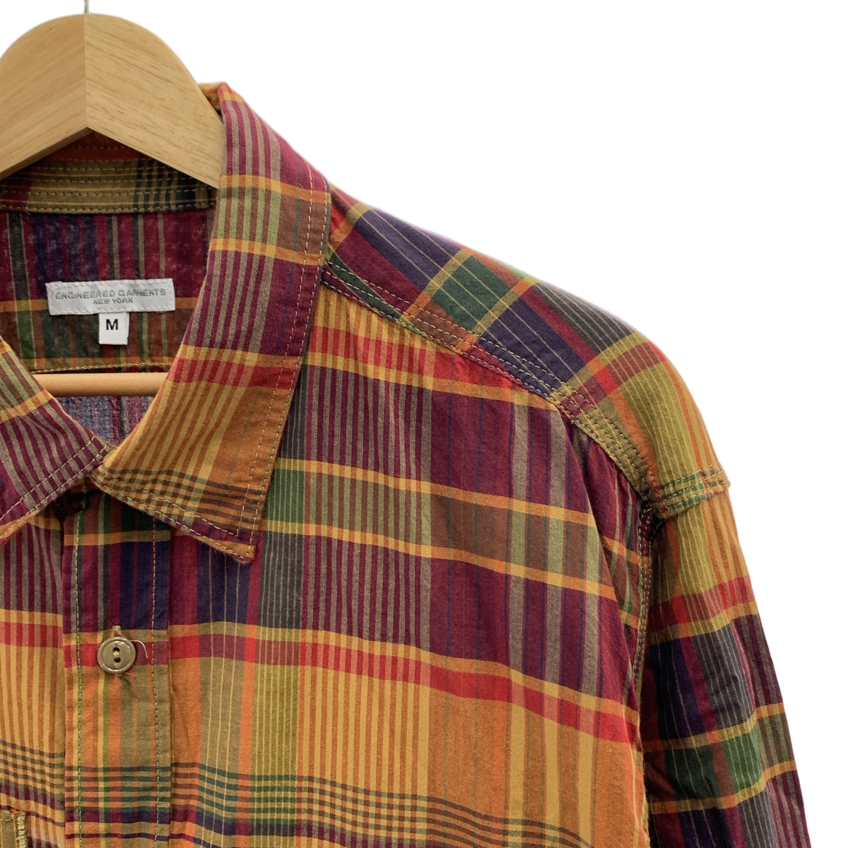 Engineered Garments / エンジニアドガーメンツ Work Shirt Cotton Plaid マドラスチェック コットン ワークシャツ