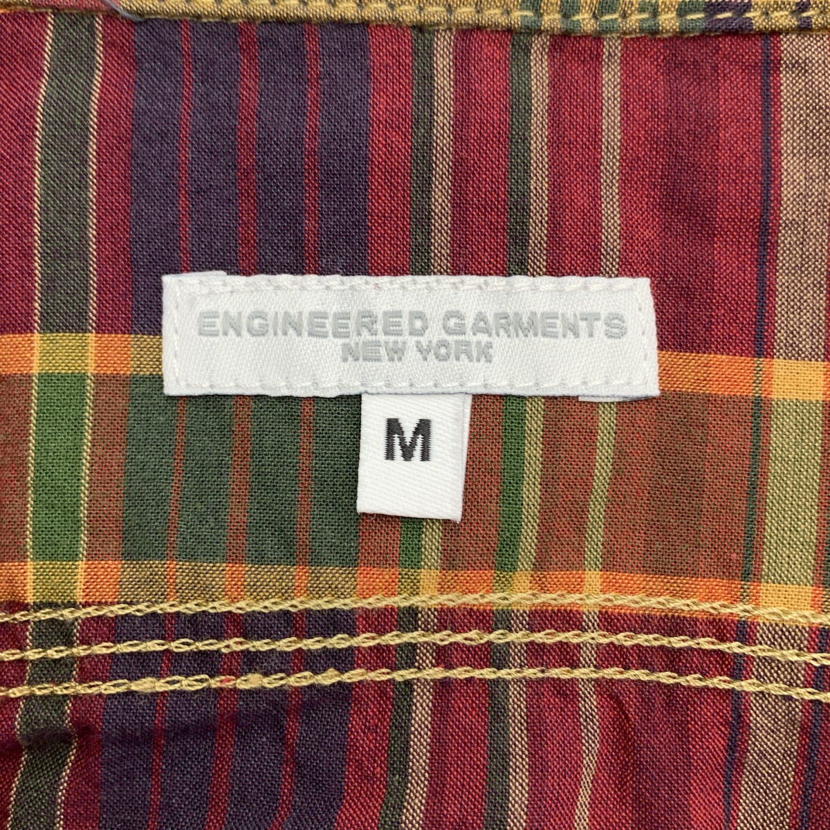 Engineered Garments / エンジニアドガーメンツ Work Shirt Cotton Plaid マドラスチェック コットン ワークシャツ