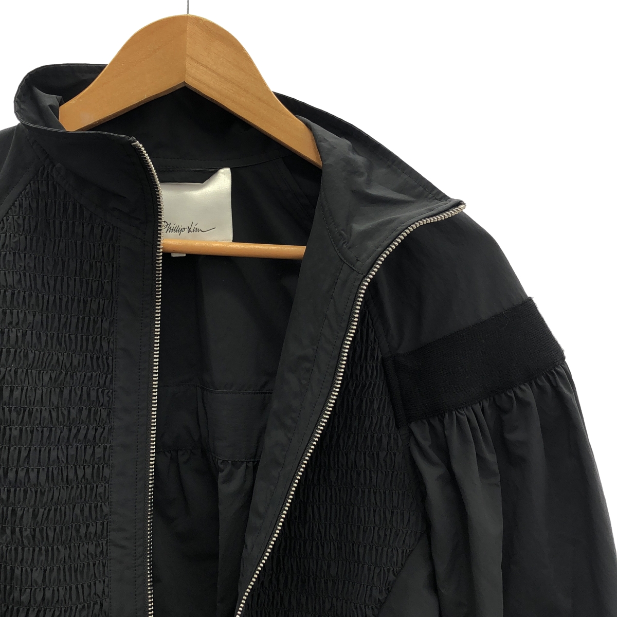 3.1 Phillip Lim / スリーワンフィリップリム スモッキング シャーリング ベルテッド ジャケット