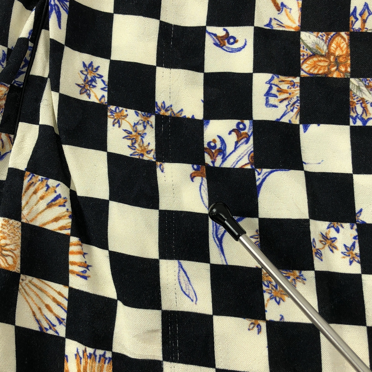 その他 チェッカー レーヨン イージーパンツ