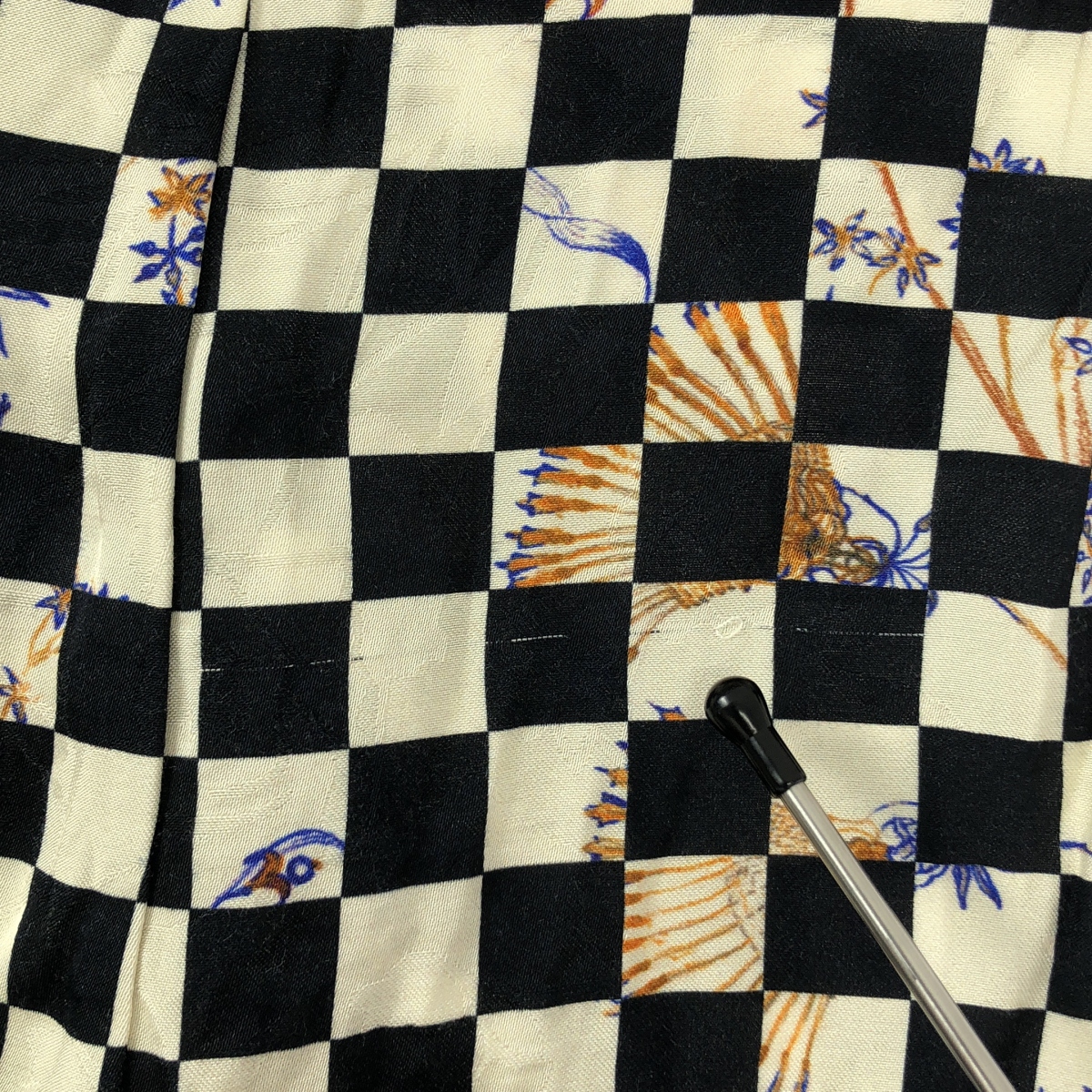 その他 チェッカー レーヨン イージーパンツ