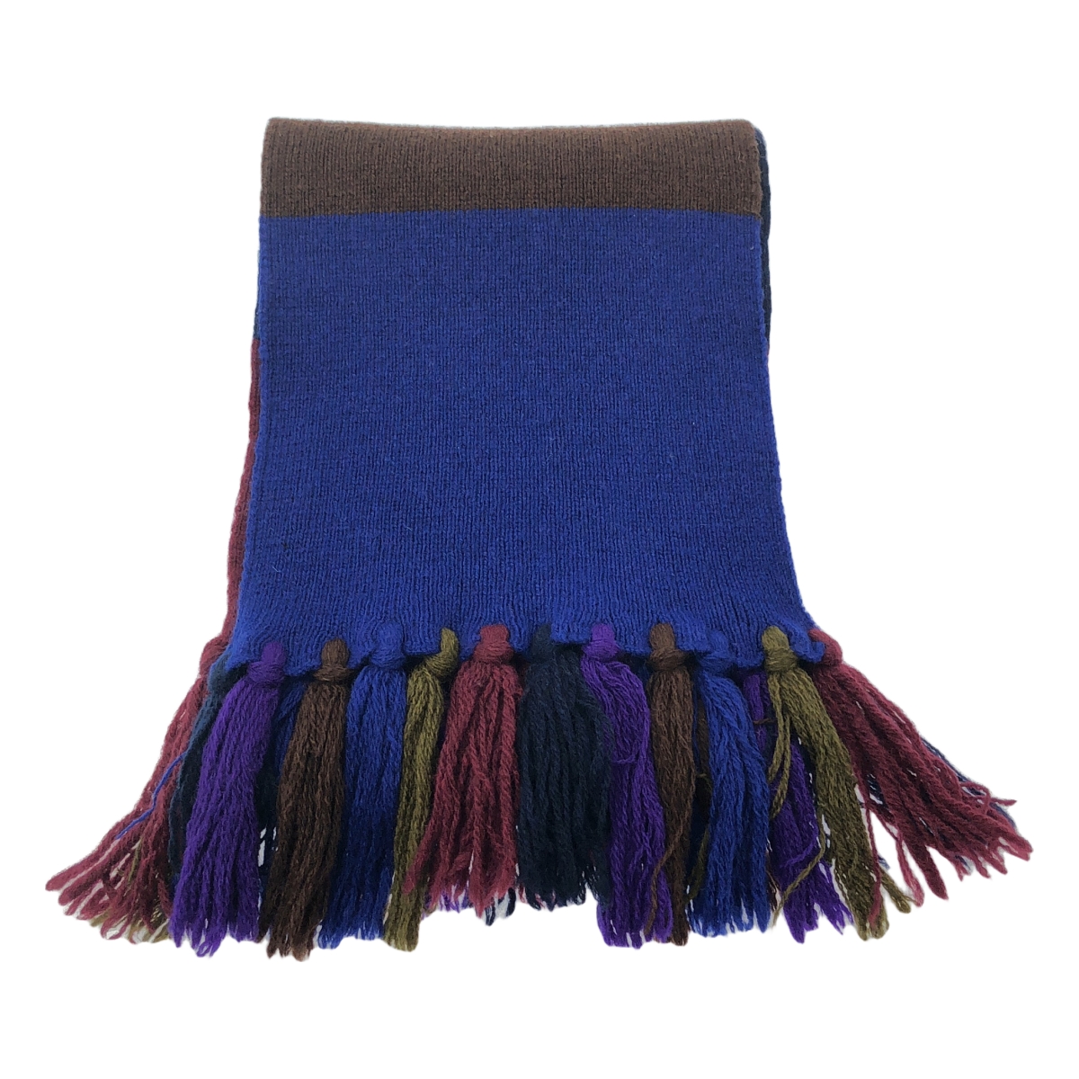 tricot COMME des GARCONS / トリココムデギャルソン 90s マルチカラー ウール フリンジマフラー