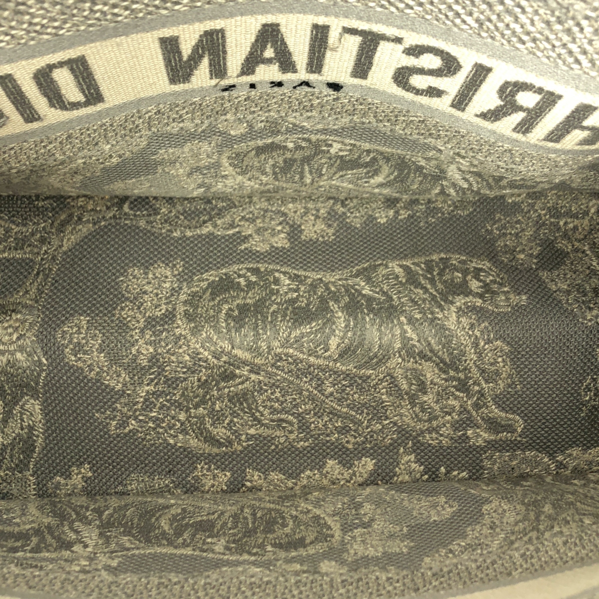 Christian Dior / クリスチャンディオール トワル ドゥ ジュイ リバース ブックトートバッグ ミディアム キャンバス