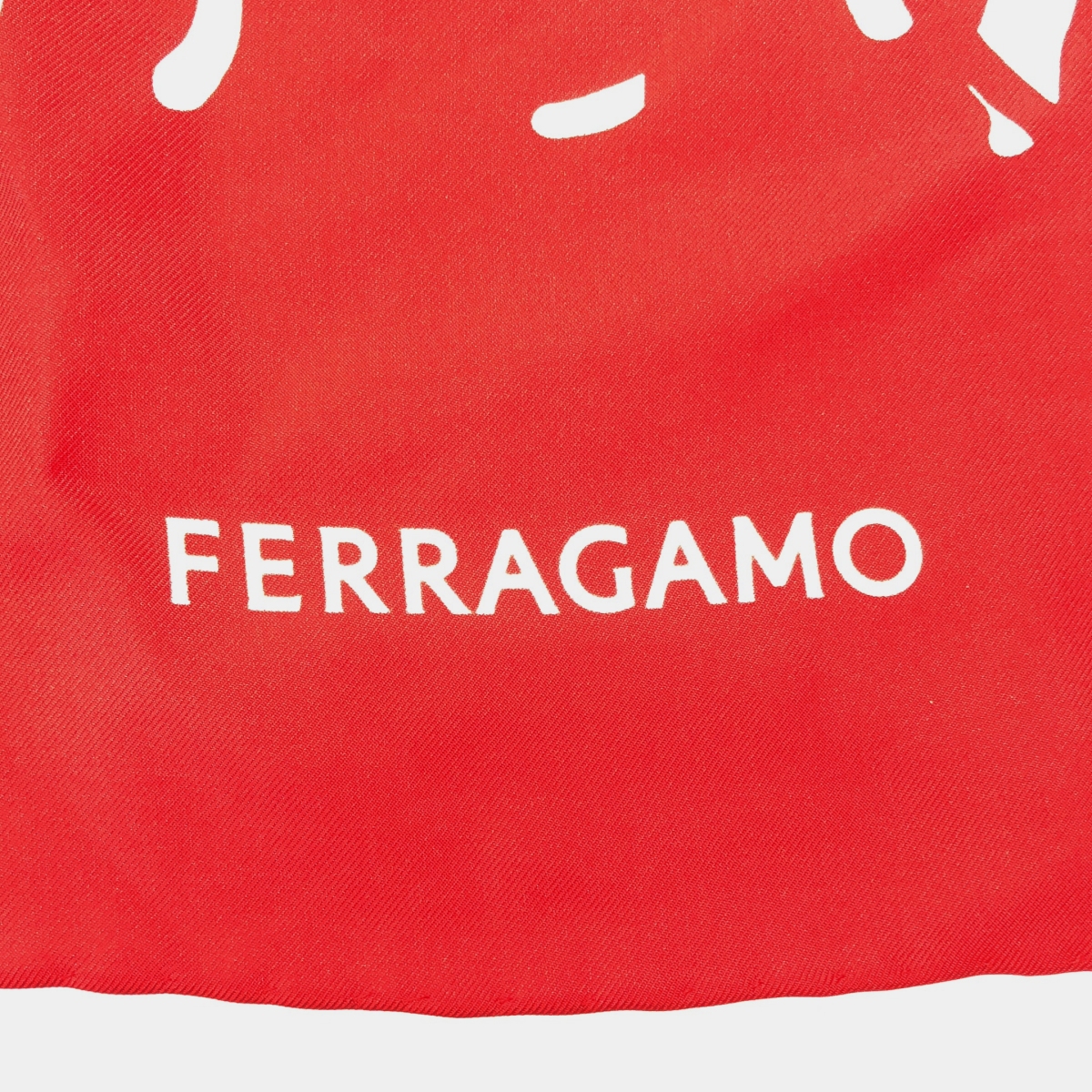 FERRAGAMO / フェラガモ プリント 大判 ストール スカーフ
