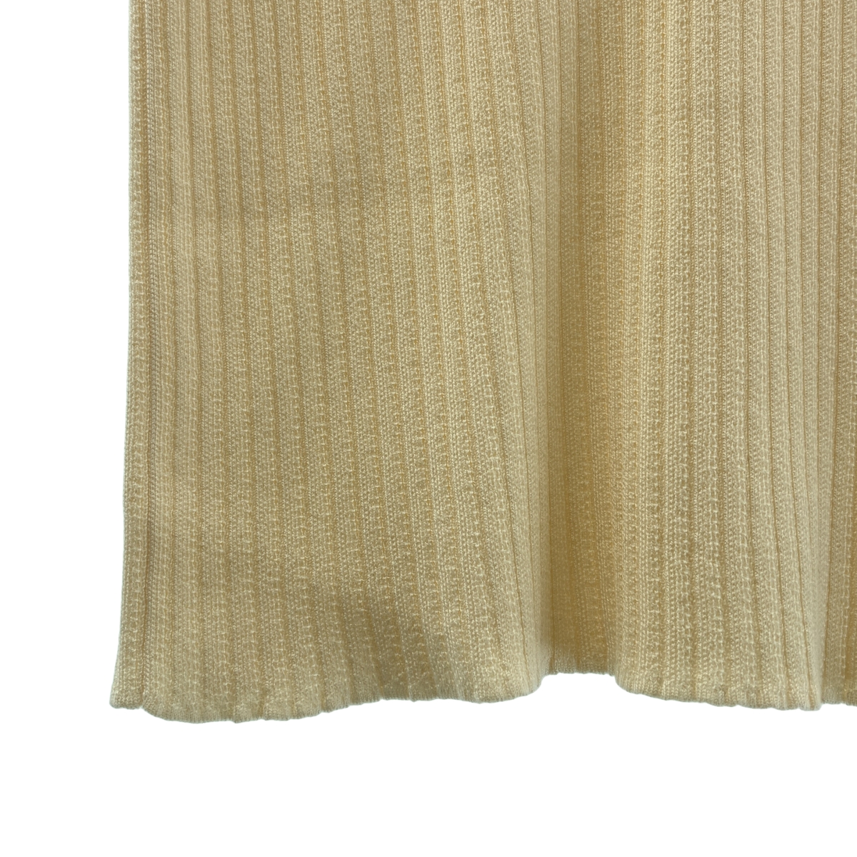 その他 シルク リブ クルーネック トップス