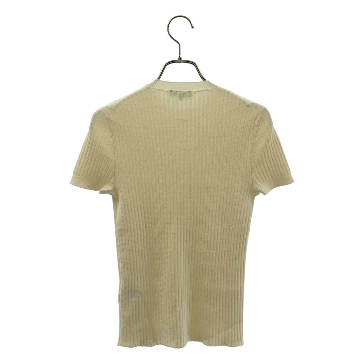 その他 シルク リブ クルーネック トップス