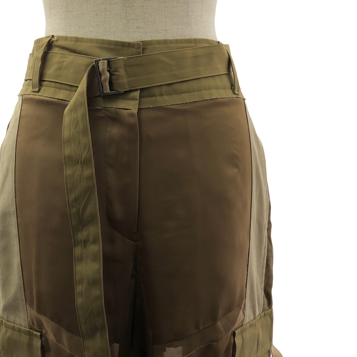 sacai / サカイ Combo Cargo Trousers シアー 切替 カーゴパンツ