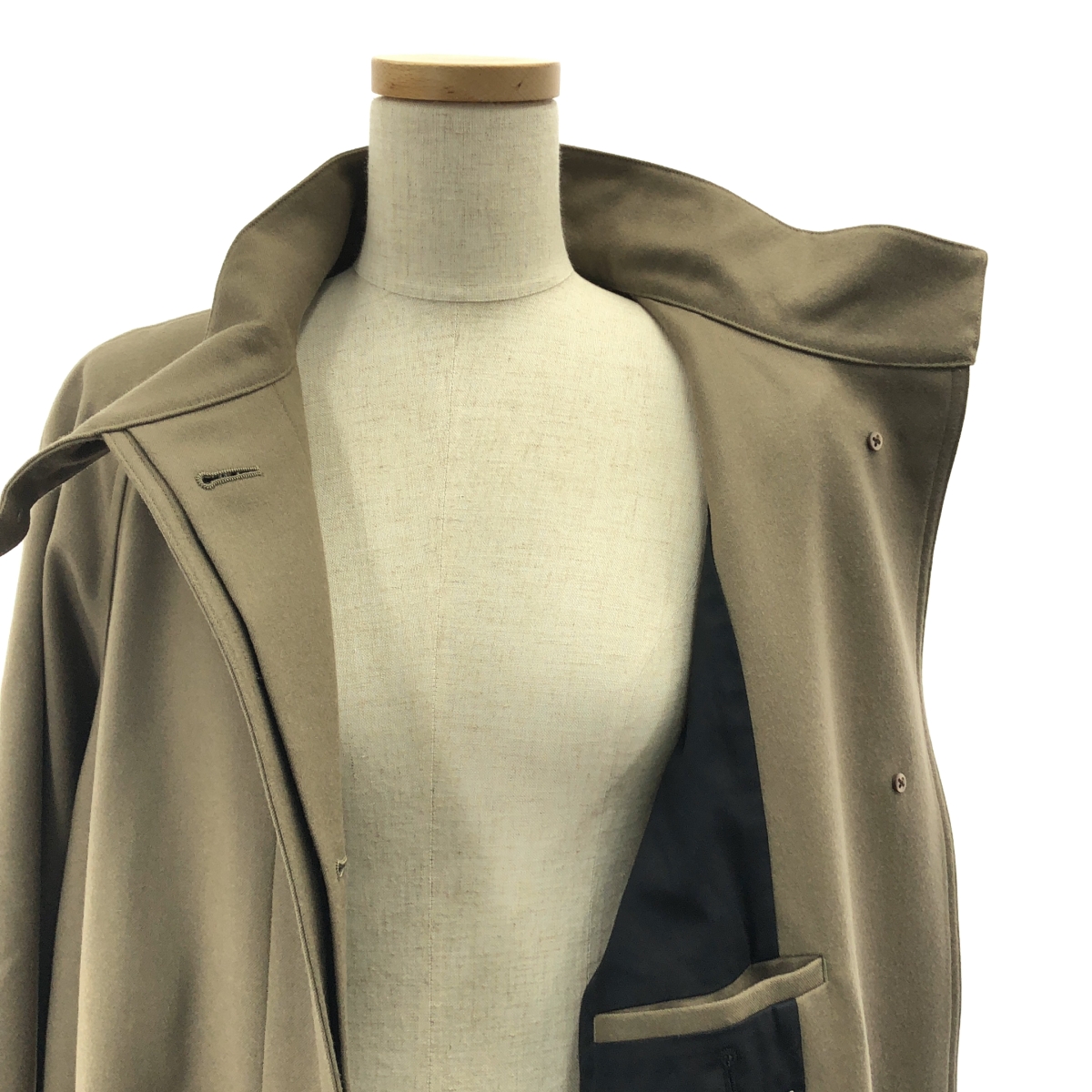 MARGARET HOWELL / マーガレットハウエル ベルトテッド シングル オーバーコート / 総裏地