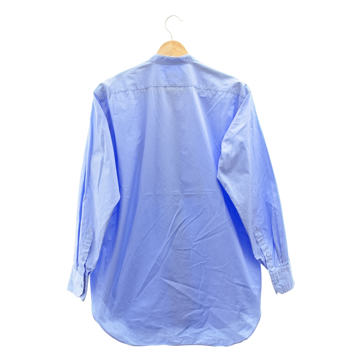 BLAMINK / ブラミンク コットン オーバーシルエット バンドカラー シャツ ブラウス