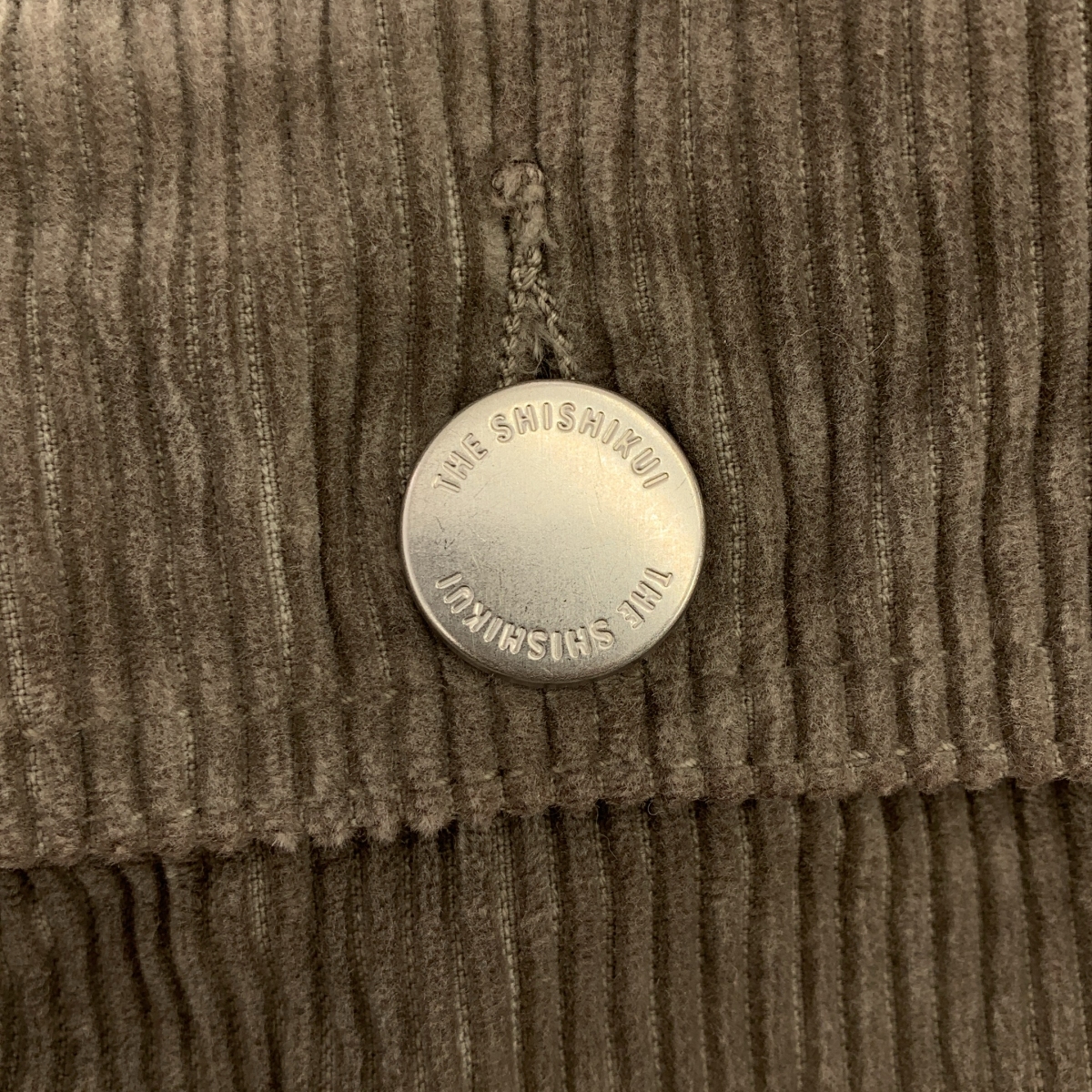 THE SHISHIKUI / シシクイ ロゴレザーパッチ コーデュロイ パンツ