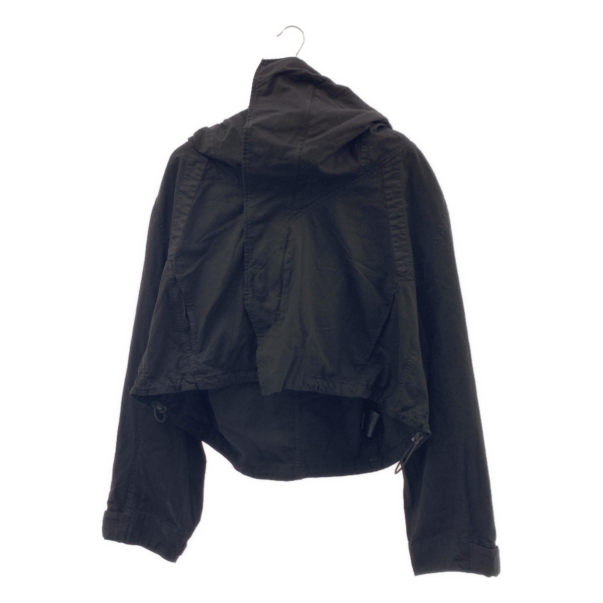 JULIUS / ユリウス Cropped Rouge Jacket / ドローストリング ジップ オーバー ジャケット