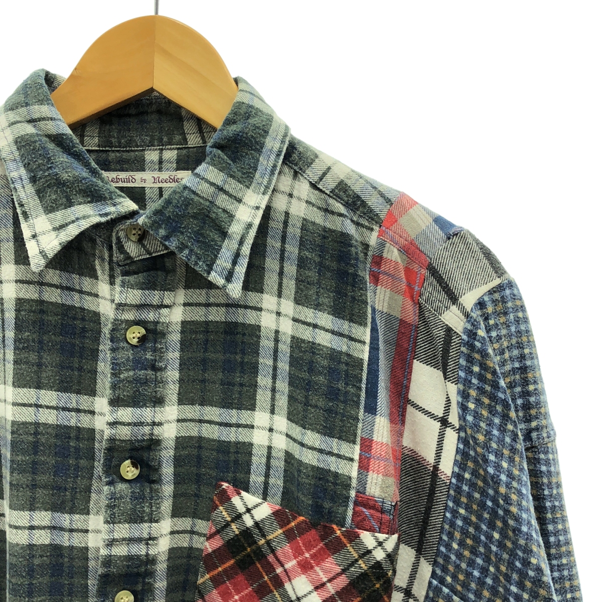 Rebuild by Needles / リビルドバイニードルス 7 Cuts Shirt / 再構築 フランネル シャツ