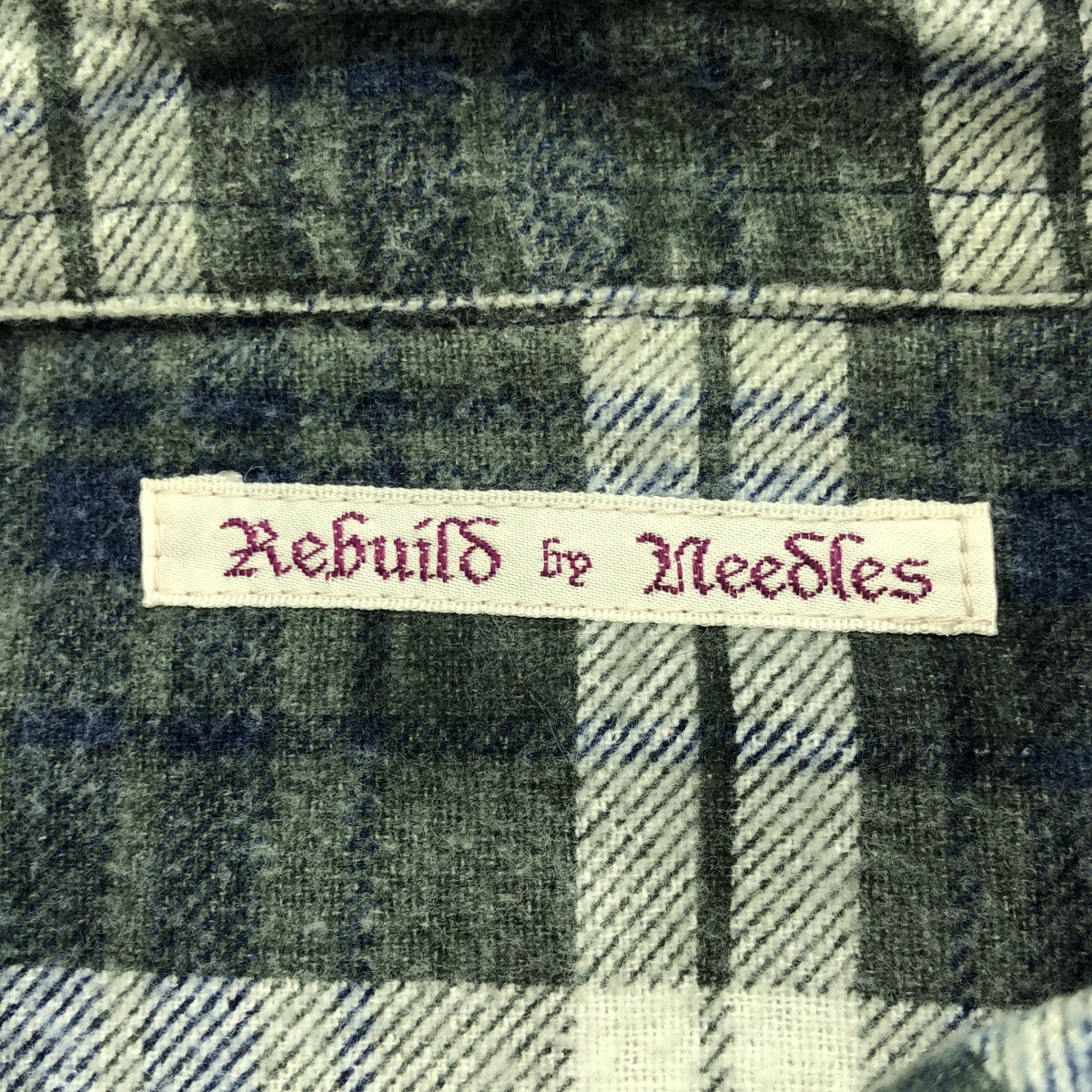 Rebuild by Needles / リビルドバイニードルス 7 Cuts Shirt / 再構築 フランネル シャツ