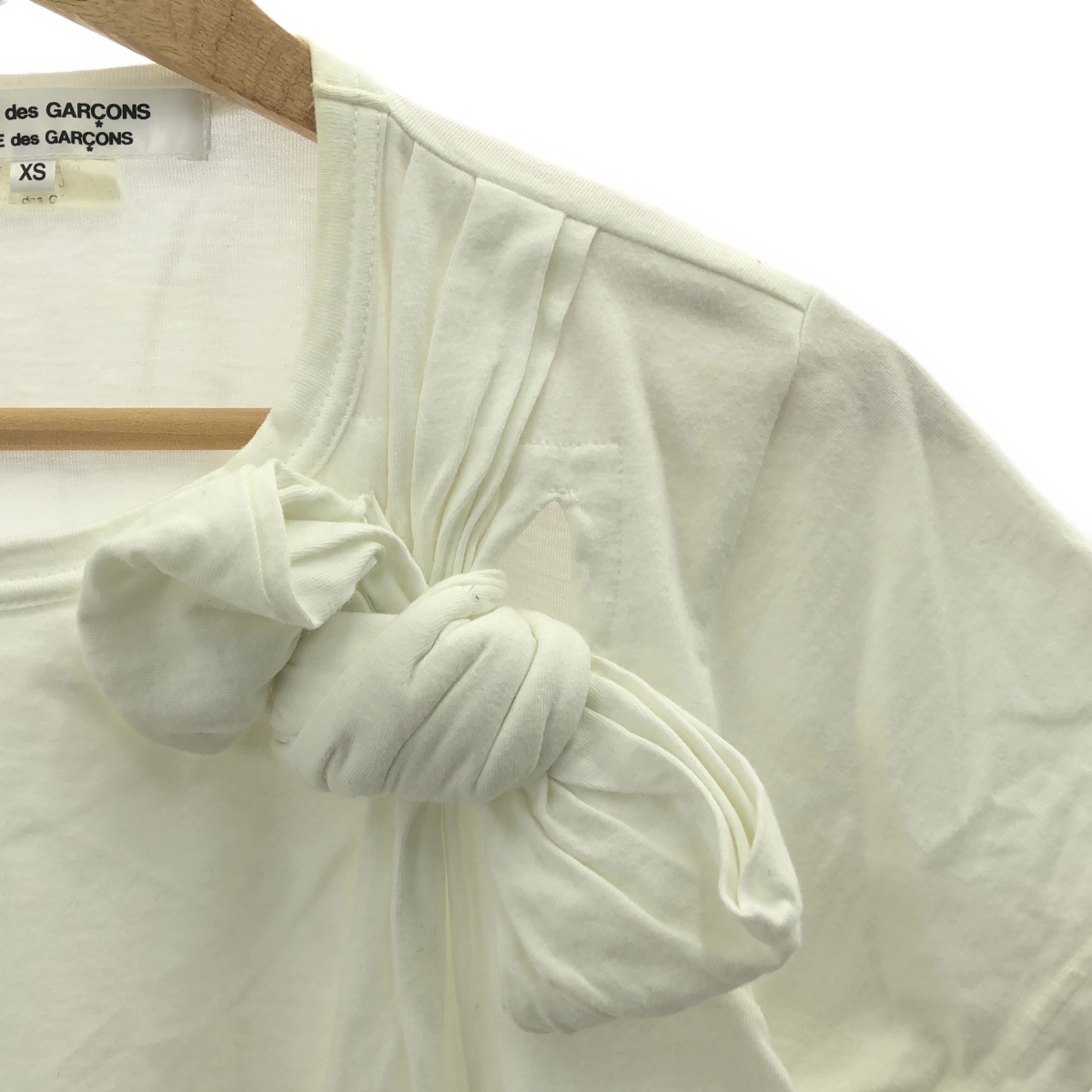 COMME des GARCONS COMME des GARCONS / コムコム リボンデザイン コットン Tシャツ