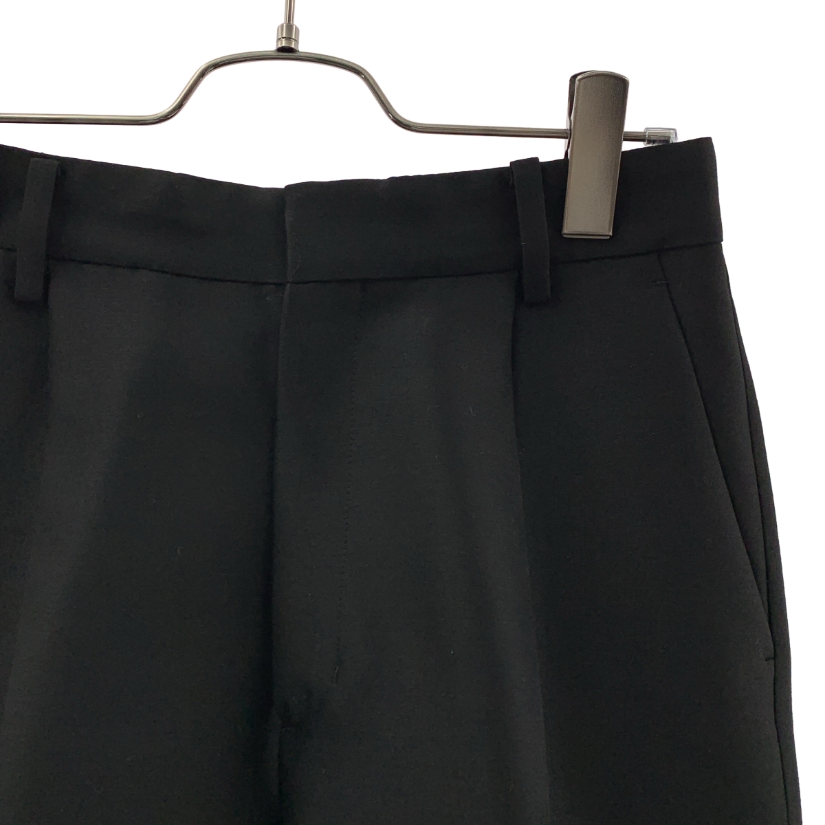 その他 ウール シルク テーパードパンツ