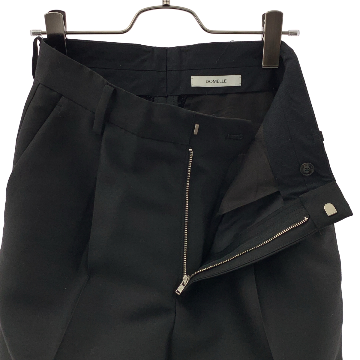 その他 ウール シルク テーパードパンツ