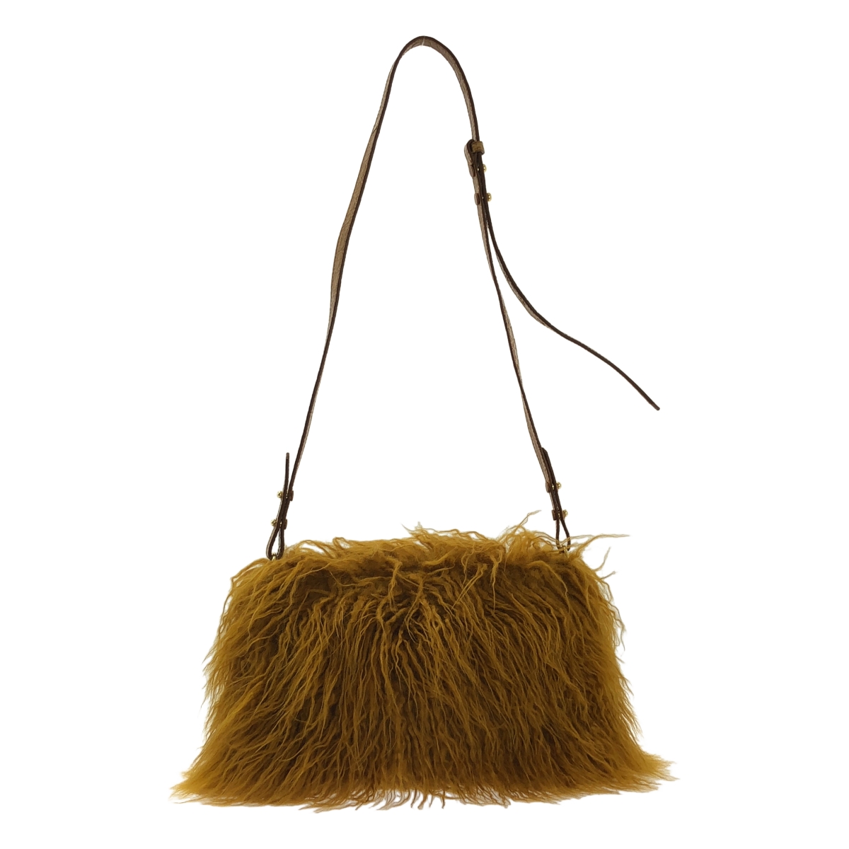 DRIES VAN NOTEN / ドリスヴァンノッテン 2WAY フェイクファー ショルダーバッグ