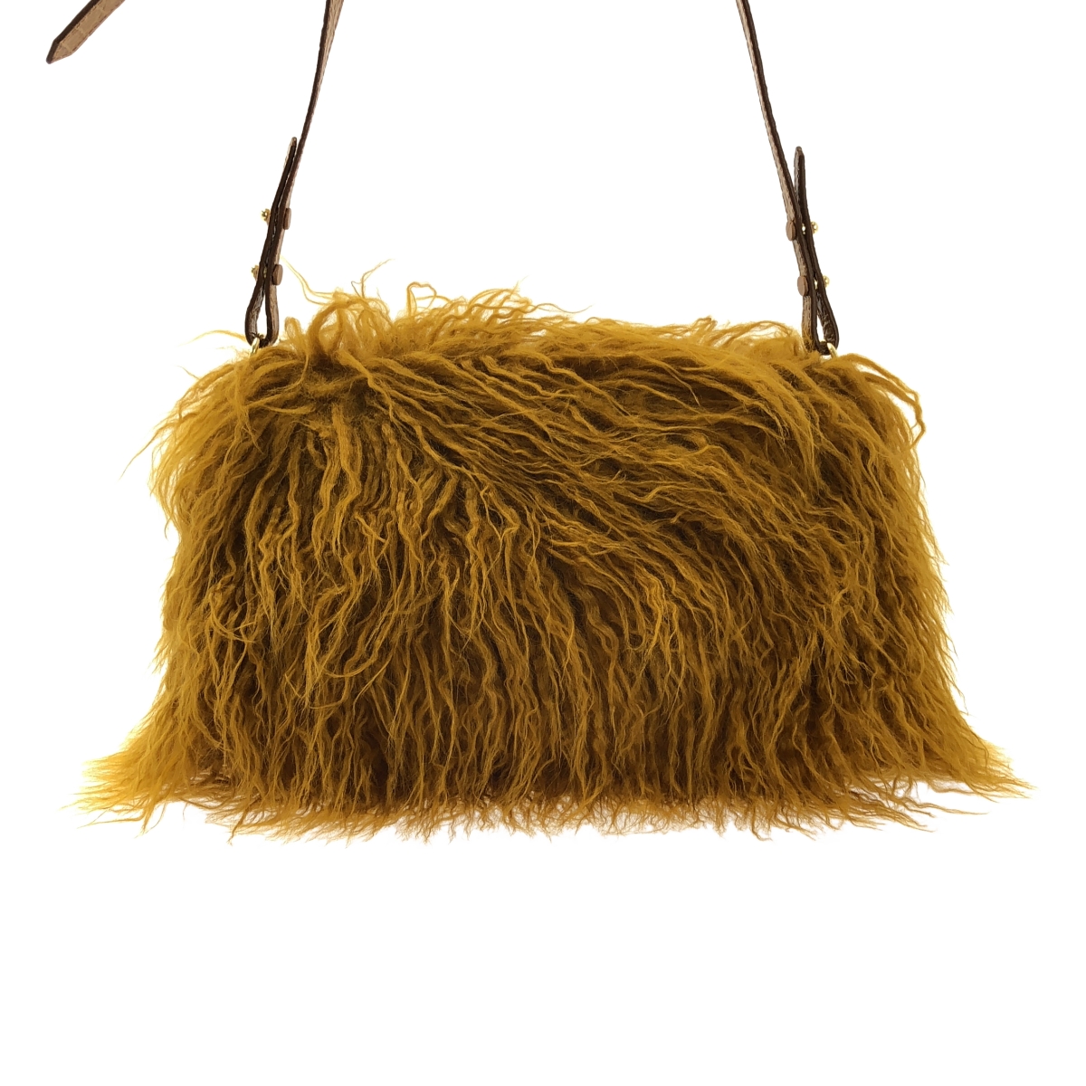 DRIES VAN NOTEN / ドリスヴァンノッテン 2WAY フェイクファー ショルダーバッグ