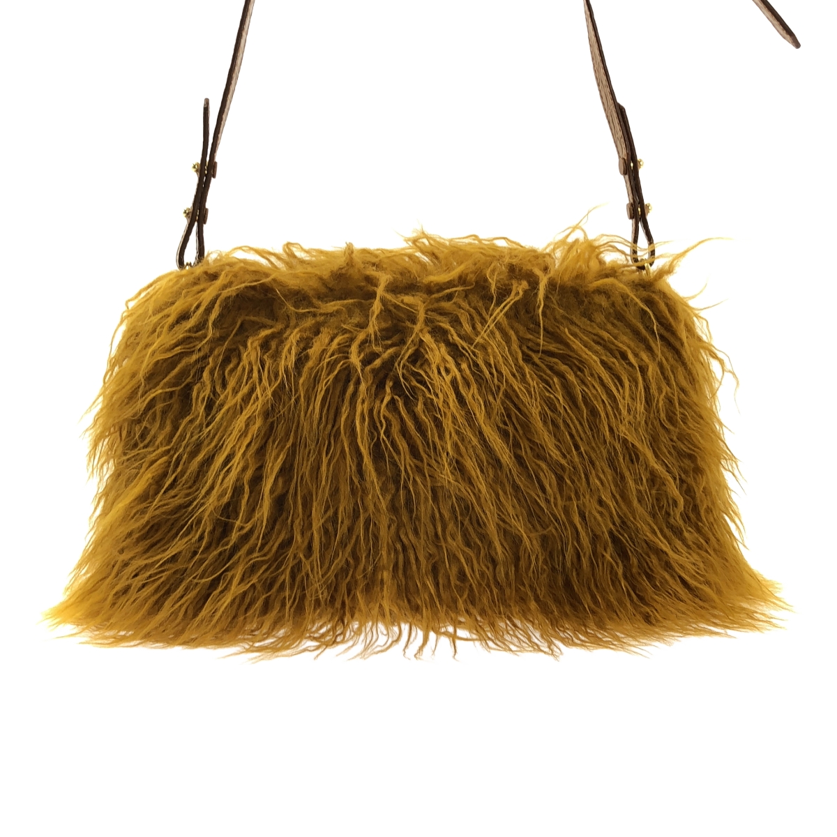 DRIES VAN NOTEN / ドリスヴァンノッテン 2WAY フェイクファー ショルダーバッグ