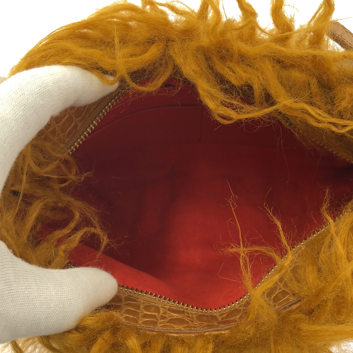 DRIES VAN NOTEN / ドリスヴァンノッテン 2WAY フェイクファー ショルダーバッグ