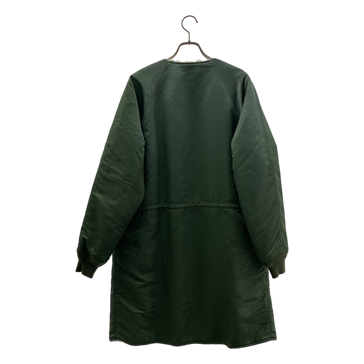 FACETASM / ファセッタズム ナイロンツイル ボア Vネック コート