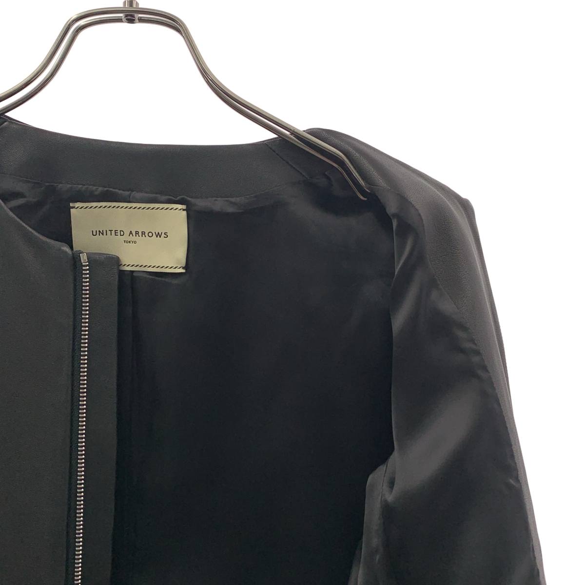 UNITED ARROWS / ユナイテッドアローズ シープレザー ノーカラージャケット