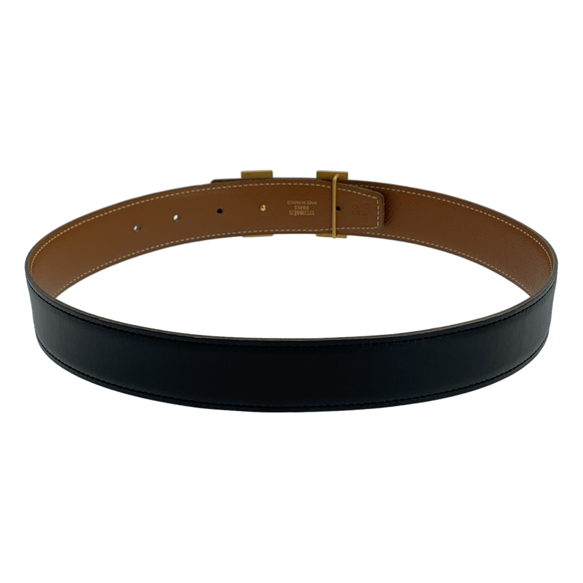 HERMES / エルメス コンスタンス Hロゴ リバーシブル ベルト / 65