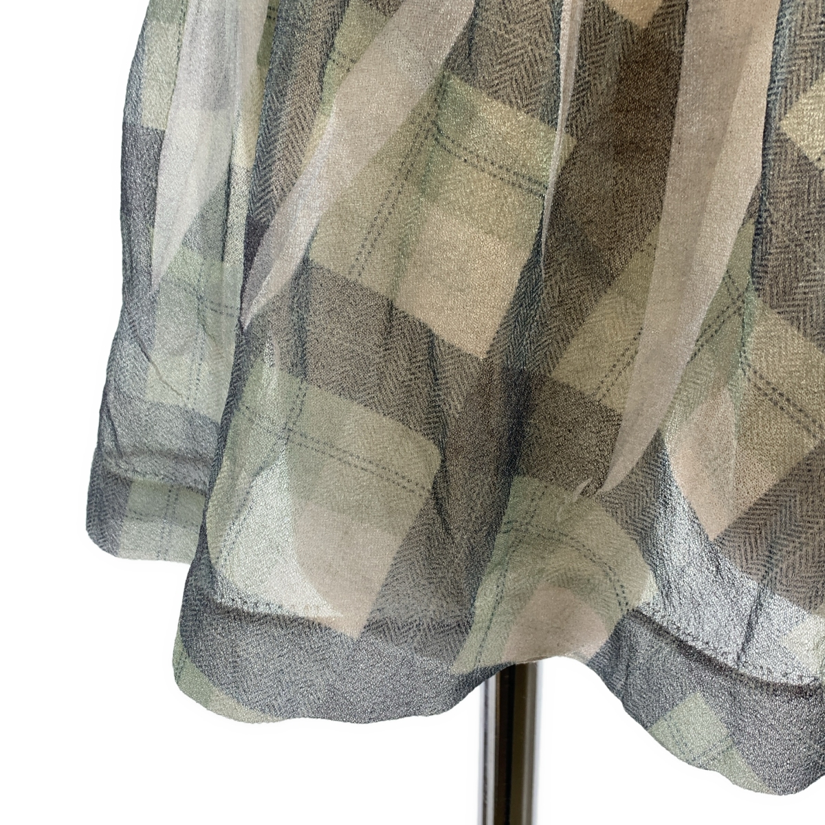 その他 セットアップ ボタンレス シアー ブラウス / ウエストゴム ギャザー スカート