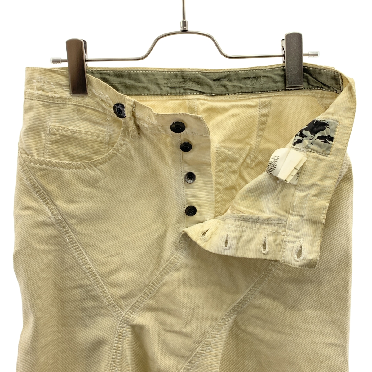 Rick Owens DRKSHDW / リック・オウエンス・ダークシャドウ ダメージ加工 アシンメトリー カットオフ スカート