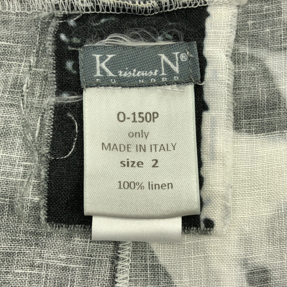 KRISTENSEN DU NORD / クリステンセンドゥノルド リネン 総柄 プリント タンクトップ