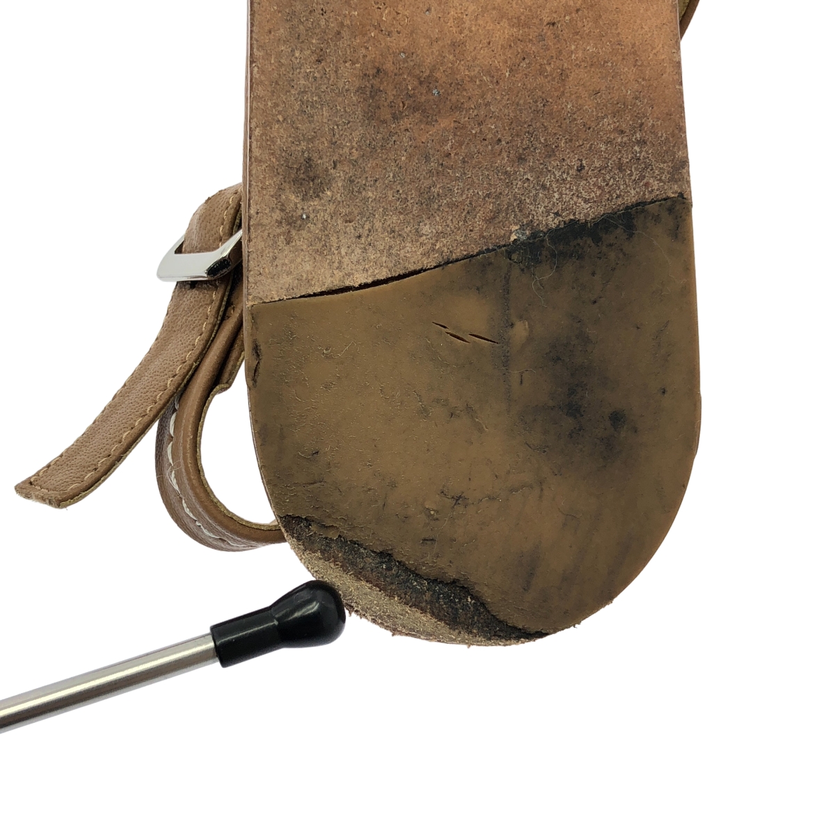 MM6 Maison Margiela / エムエムシックスメゾンマルジェラ スクエアトゥ ストラップ レザー サンダル