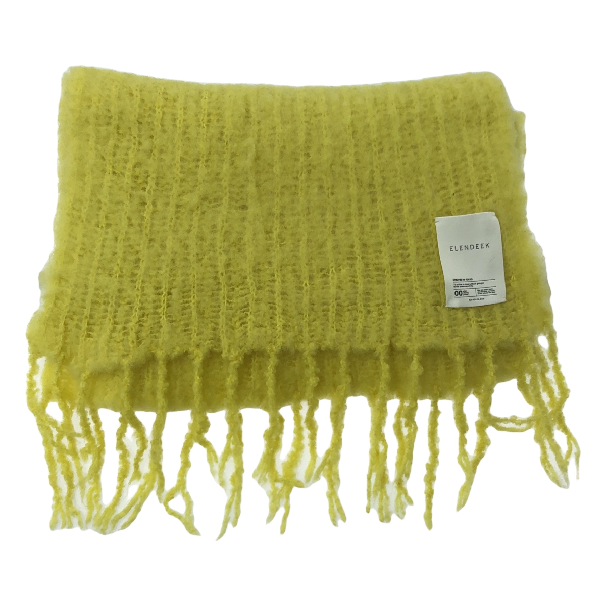 ELENDEEK / エレンディーク ニット フリンジマフラー ストール