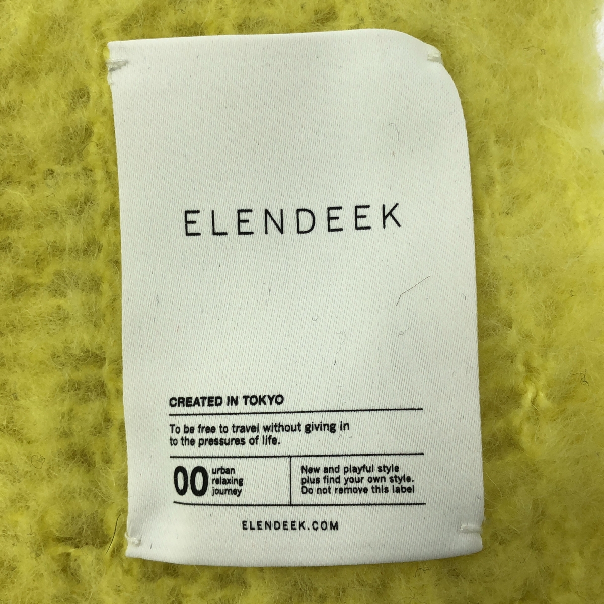 ELENDEEK / エレンディーク ニット フリンジマフラー ストール