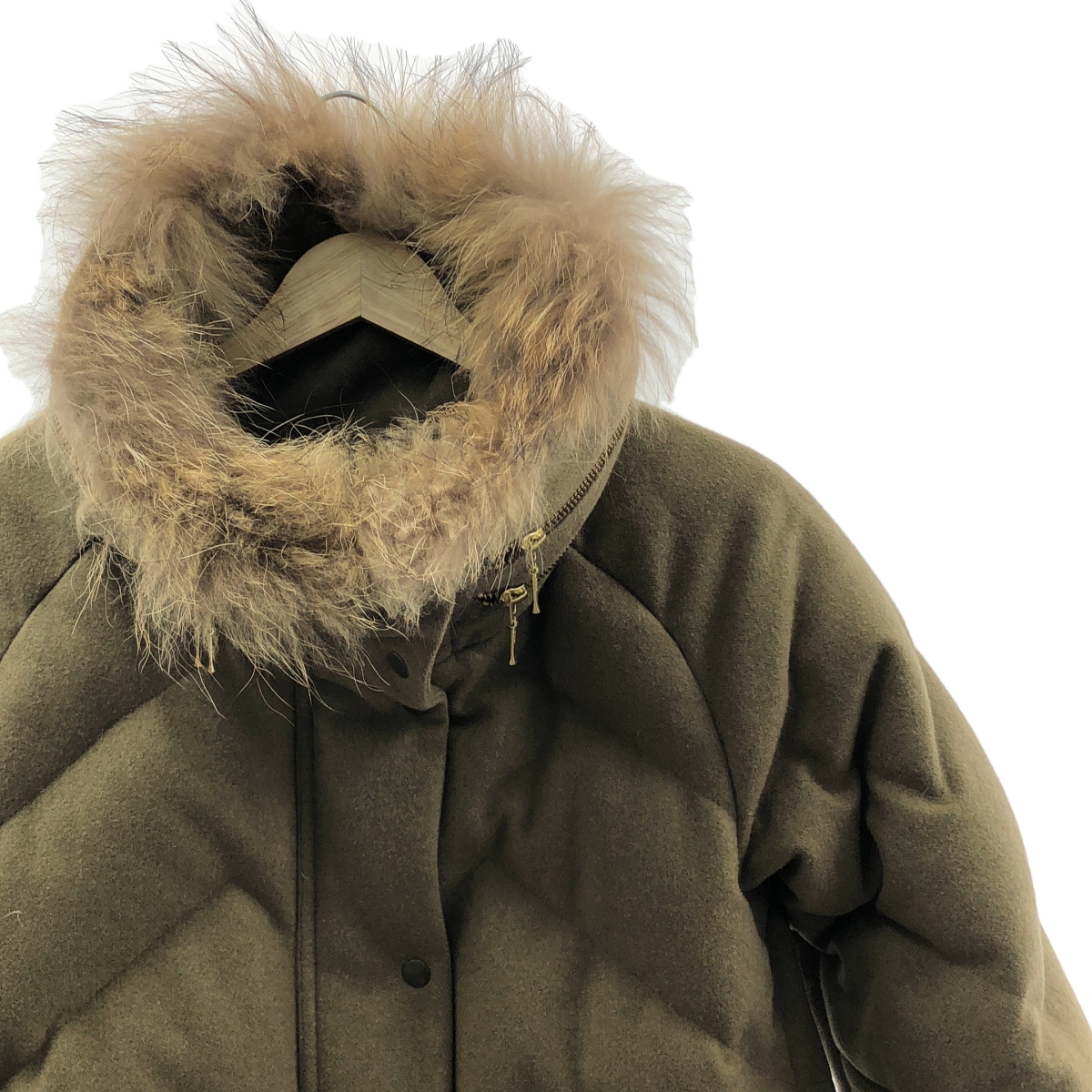 muller of yoshiokubo / ミュラーオブヨシオクボ チャイニーズラクーン ファー ダウンコート / 総裏地