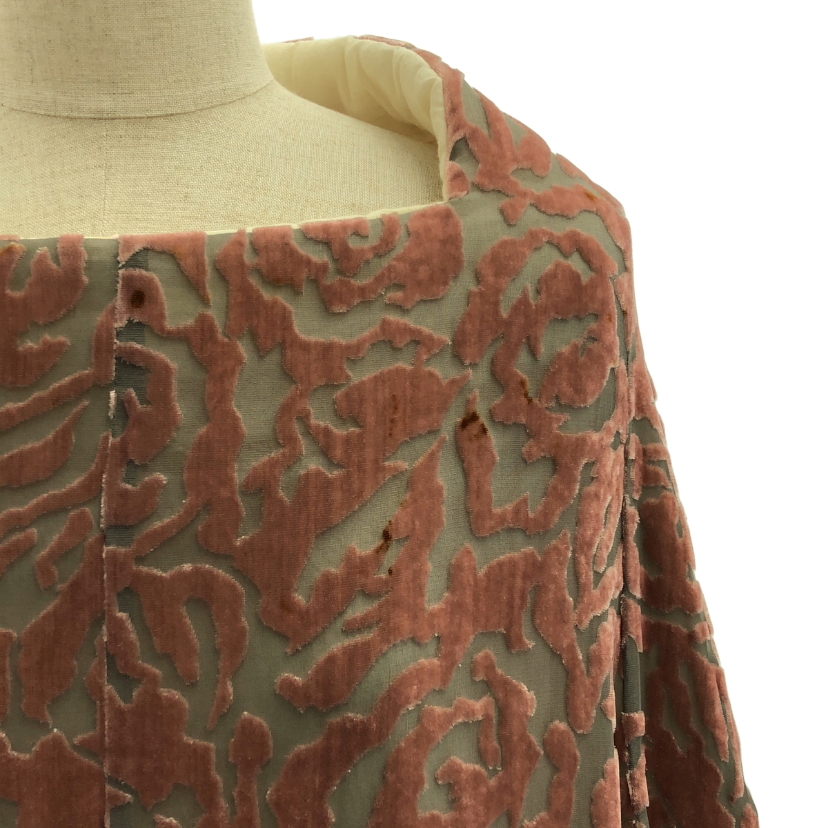 COMME des GARCONS / コムデギャルソン flowering clothes期  /フロッキーフラワー 中綿 プルオーバー ワンピース