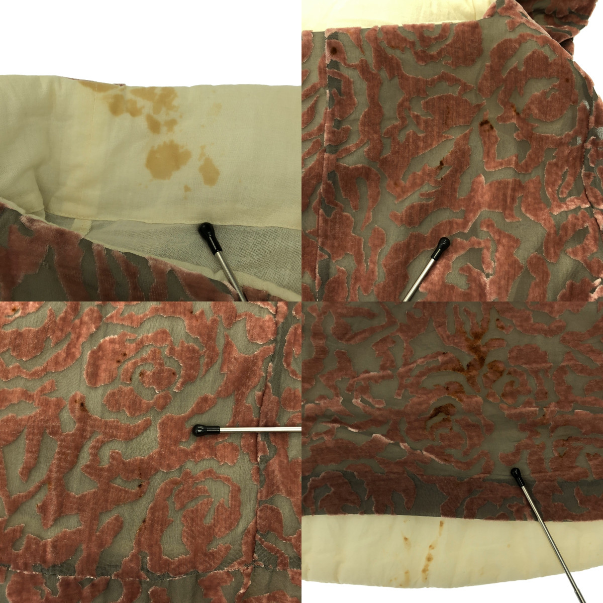 COMME des GARCONS / コムデギャルソン flowering clothes期  /フロッキーフラワー 中綿 プルオーバー ワンピース