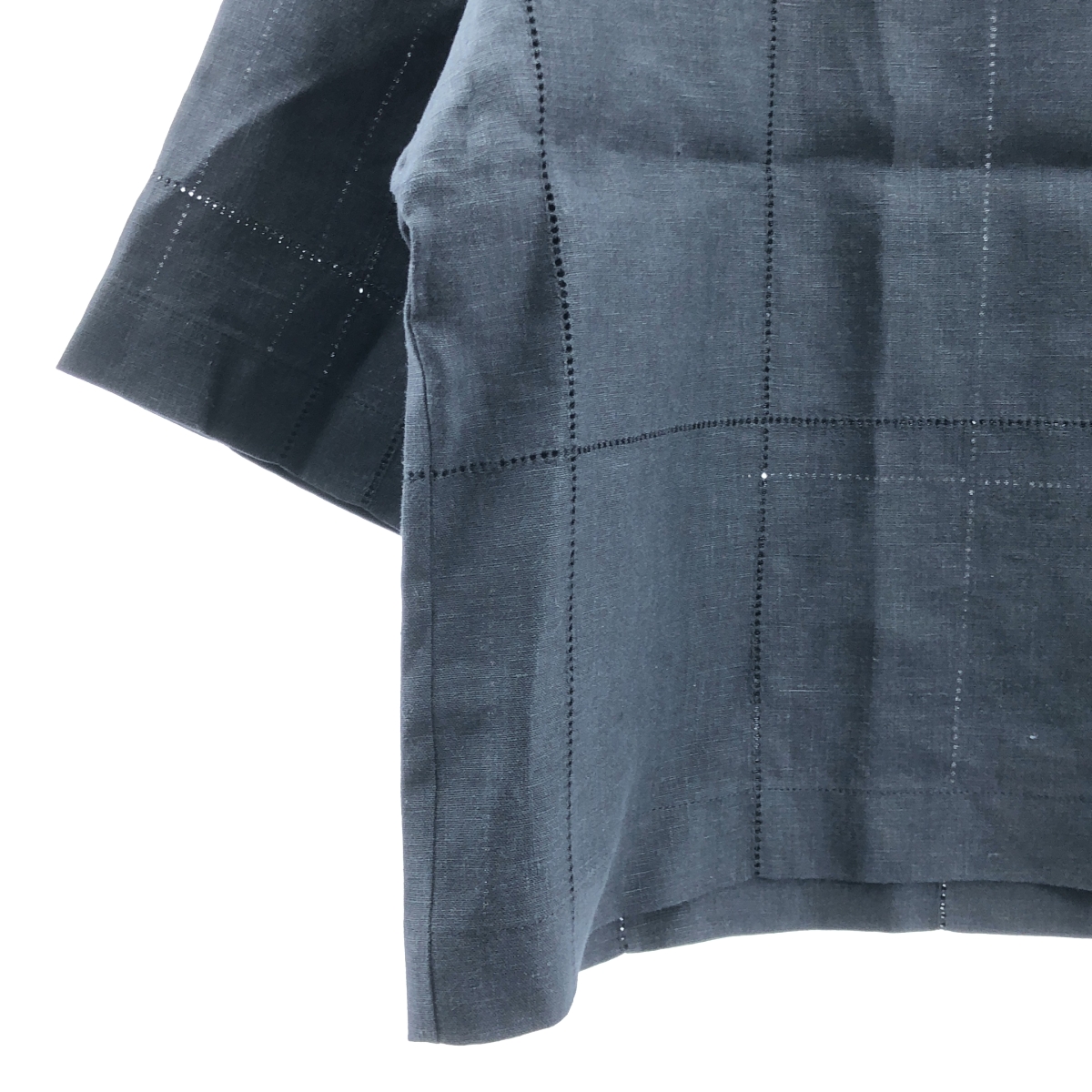 GALERIE VIE / ギャルリーヴィー リブ コンビ フレンチリネン ワイドシャツ