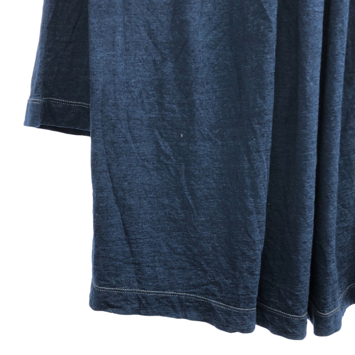 45r / フォーティファイブアール ビオード インディゴ 天竺 BLOUSE 加工 ブラウス