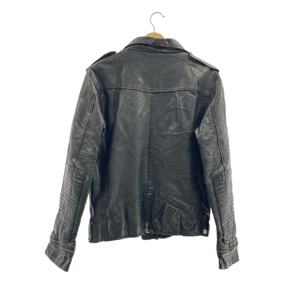 GOLDEN GOOSE / ゴールデングース カーフレザー 裏ボア ダブルライダースジャケット