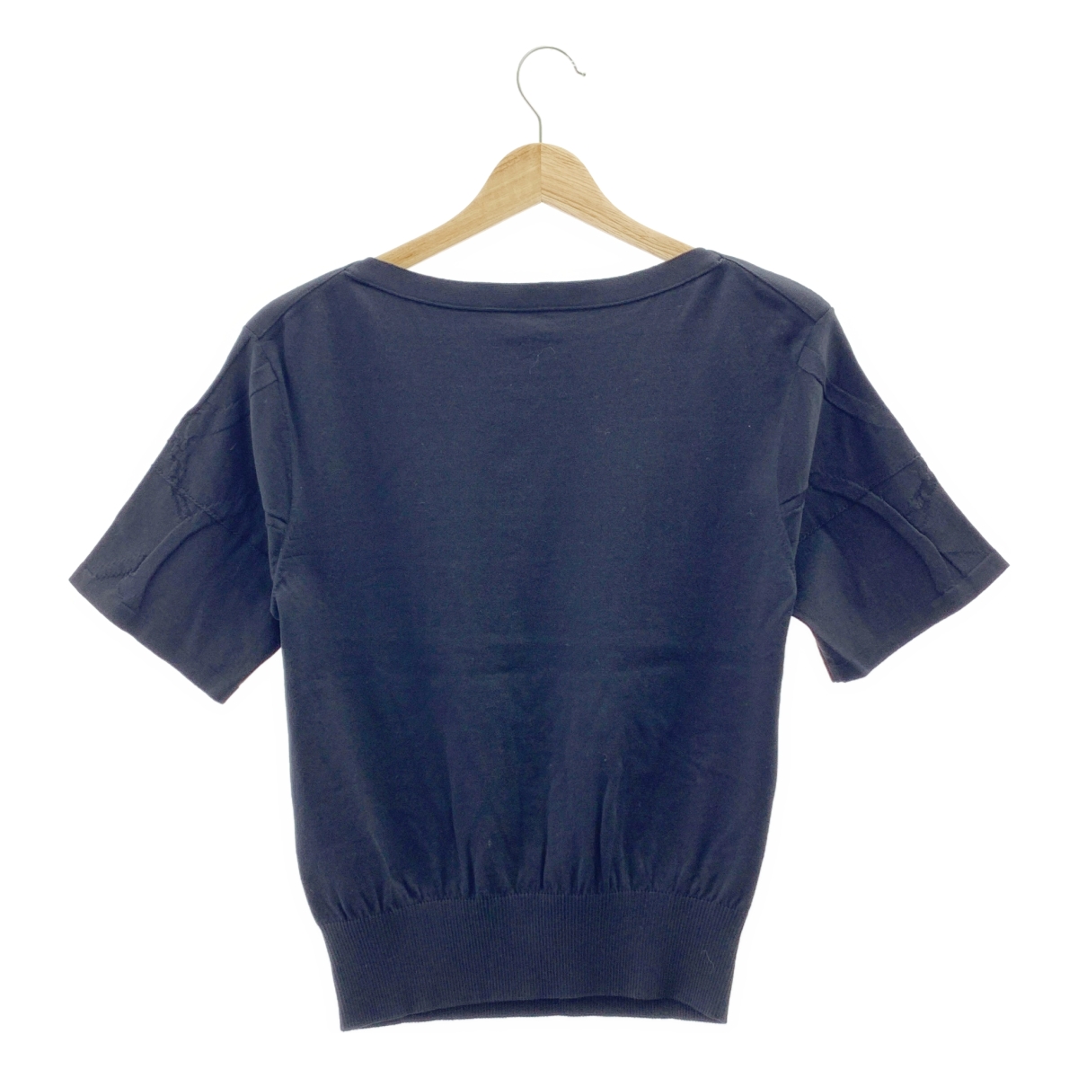 HERMES / エルメス L'INSTRVCTION 帝王学 シルク コットン 刺しゅう 半袖 サマーニット