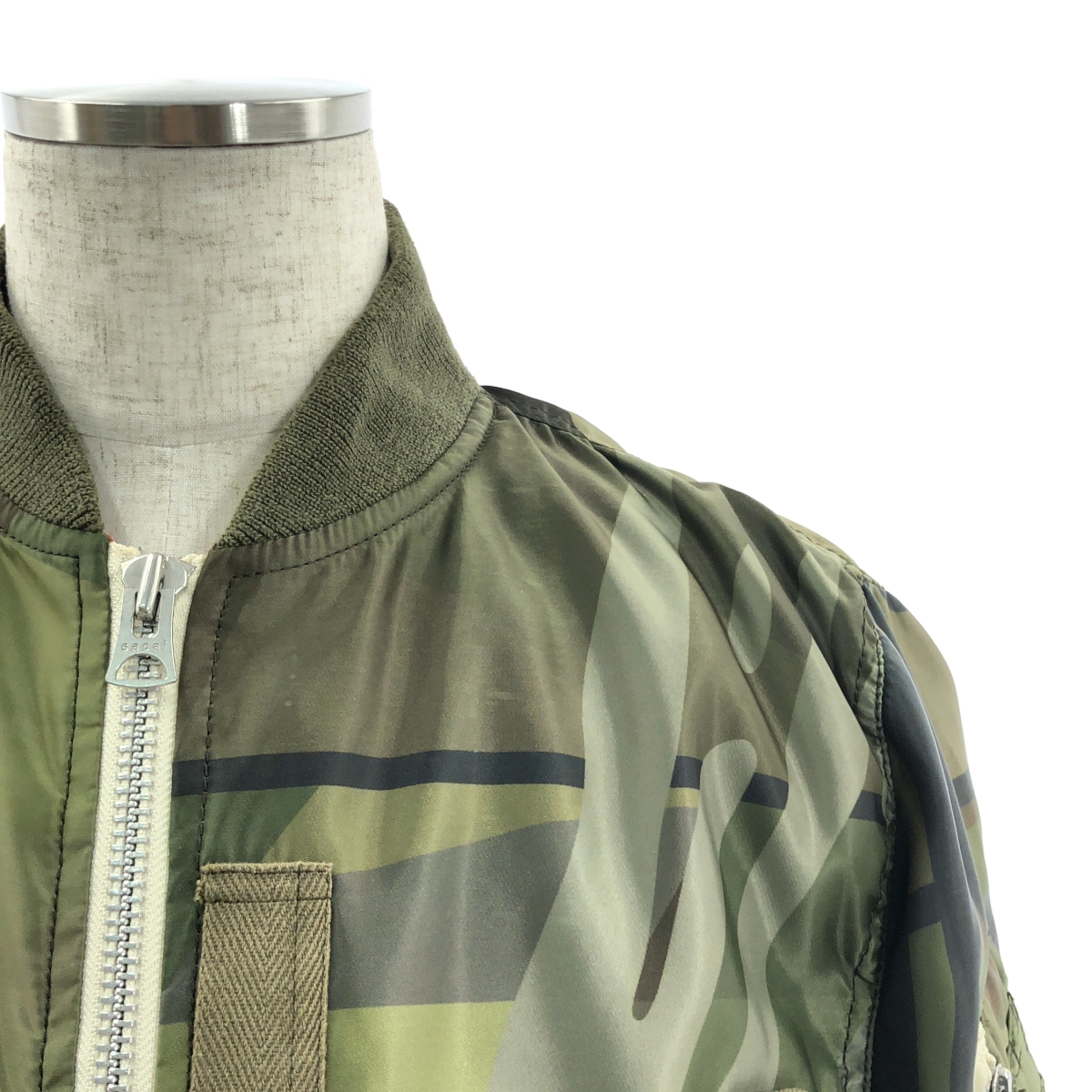 sacai / サカイ × KAWS / カウズ MA-1 Blouson / 総柄 ミリタリー フライトジャケット ボンバー ブルゾン
