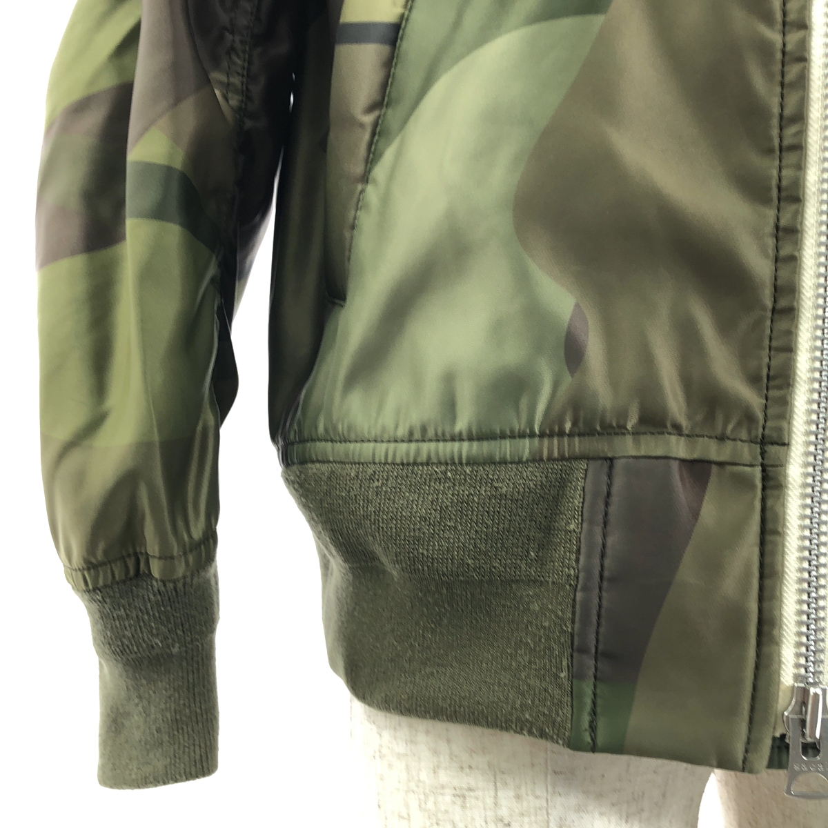 sacai / サカイ × KAWS / カウズ MA-1 Blouson / 総柄 ミリタリー フライトジャケット ボンバー ブルゾン