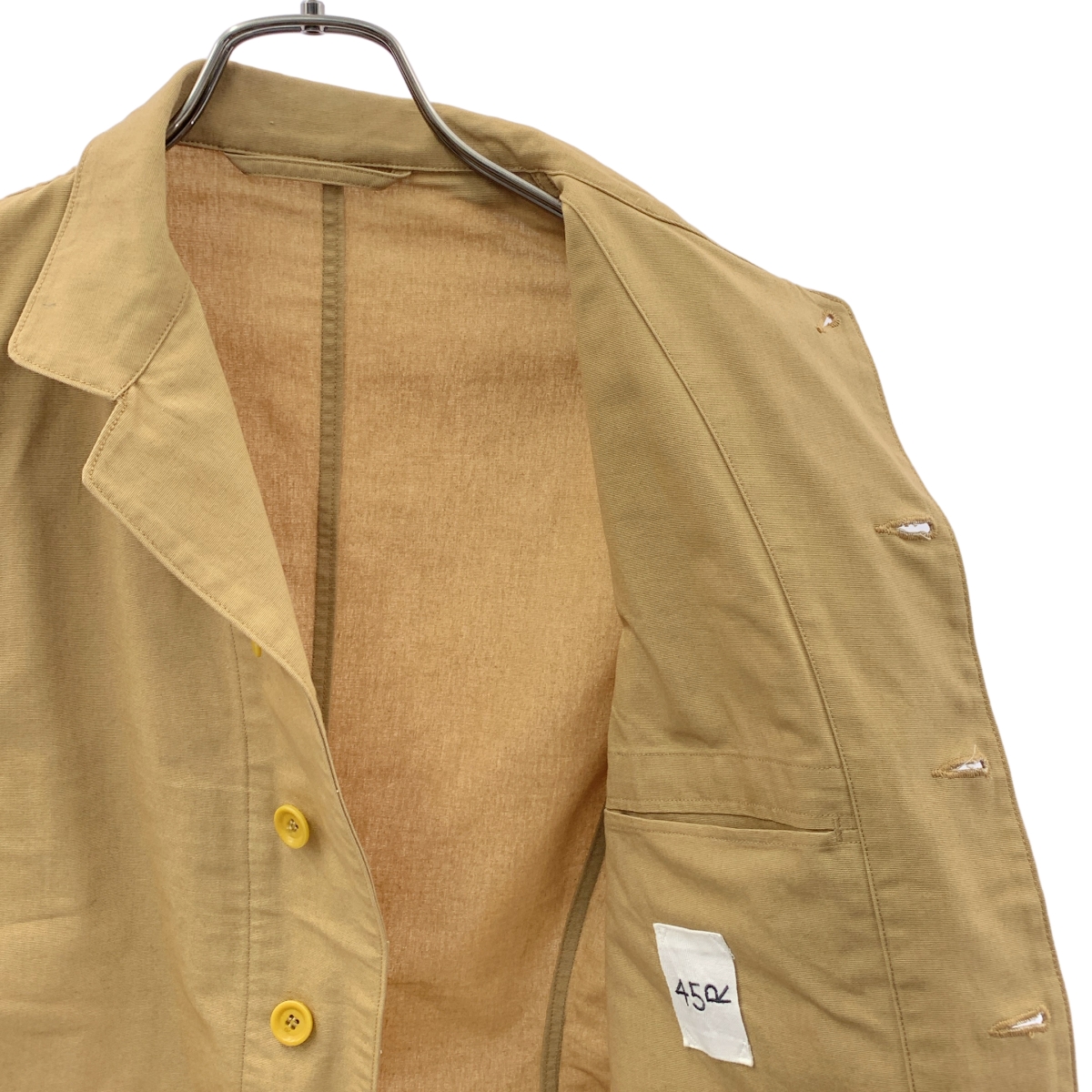 45r / フォーティファイブアール ロゴボタン シングルブレスト ジャケット