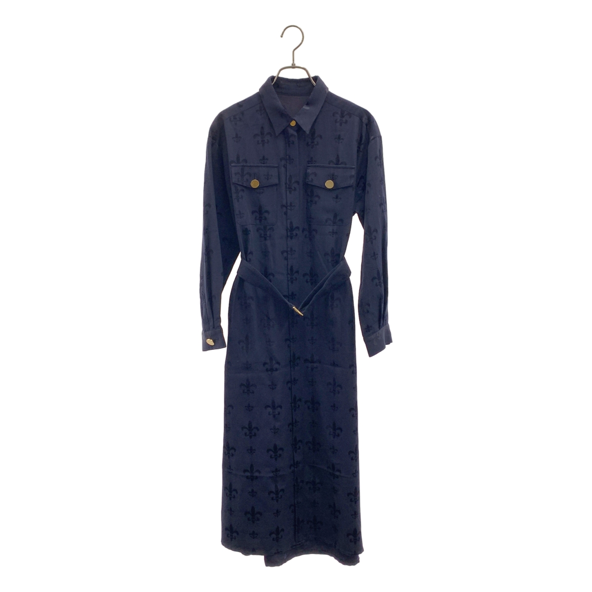 GRACE CONTINENTAL / グレースコンチネンタル 総柄 エンブロイダリー ベルテッド シャツ ワンピース