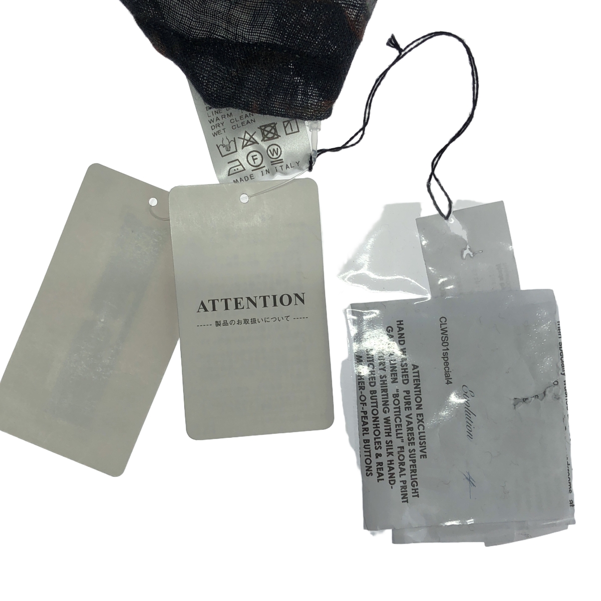 GEOFFREY B.SMALL / ジェフリーBスモール linen blouse / リネン 総柄 フリル ハイネック オーバー シャツ ブラウス