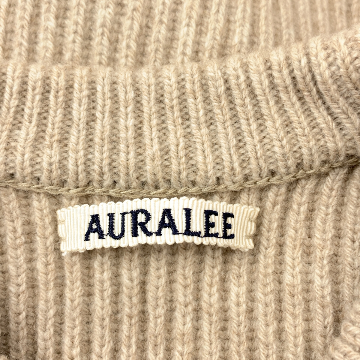 AURALEE / オーラリー CASHMERE WOOL RIB KNIT BIG P/O / カシミヤ オーバー ニット セーター