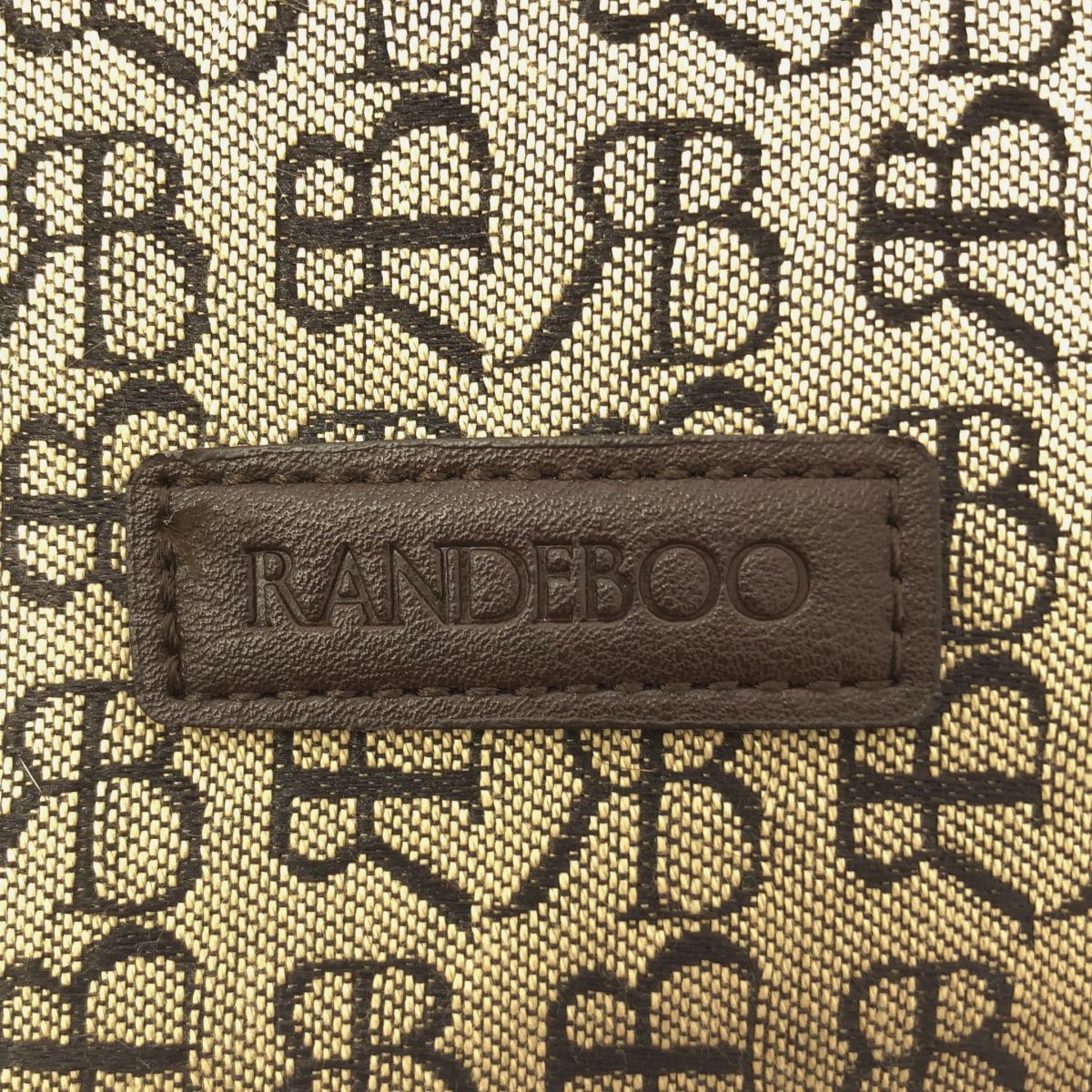 RANDEBOO / ランデブー 総柄 ロゴ 2way ショルダー付き ハンド トートバッグ