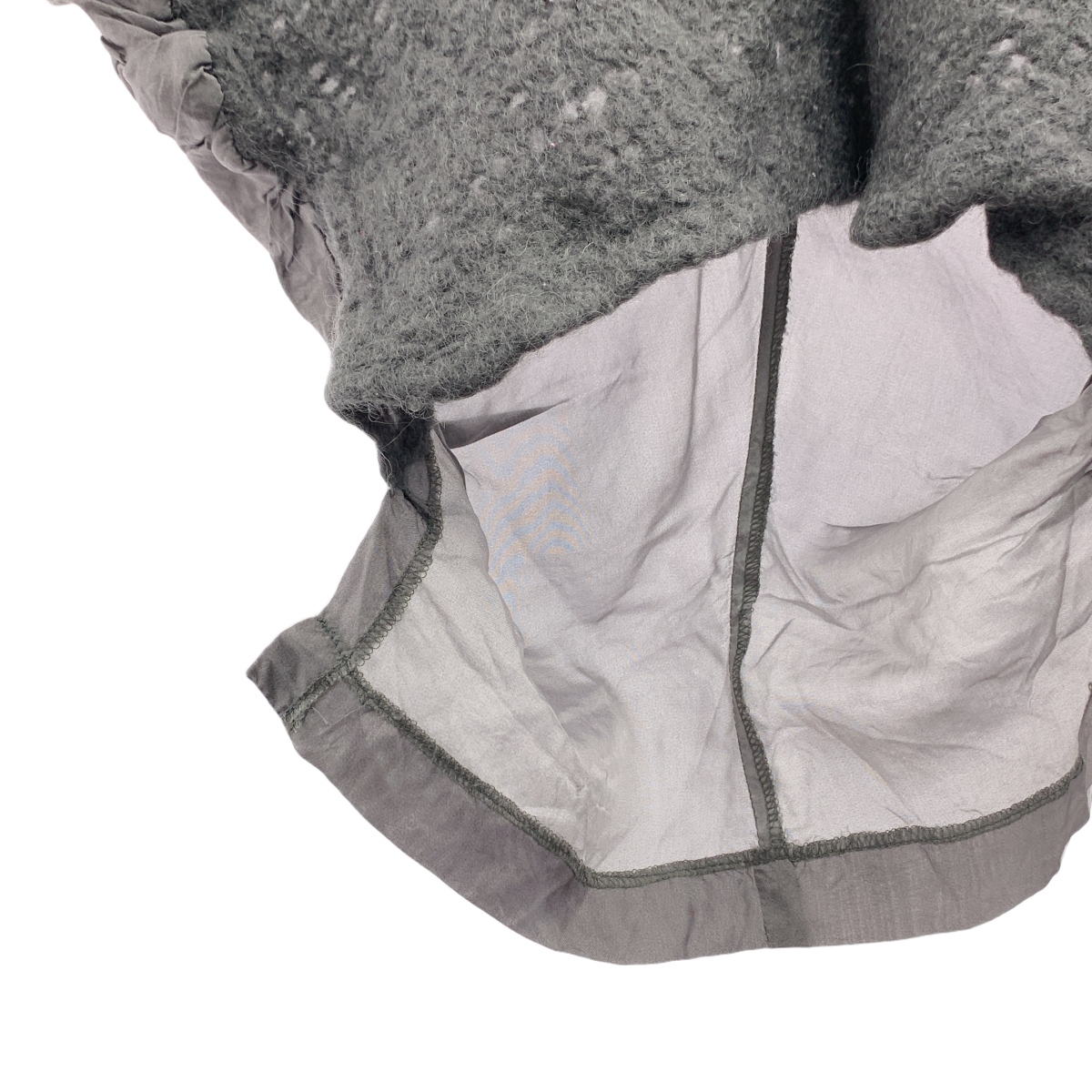 robe de chambre COMME des GARCONS / ローブドシャンブルコムデギャルソン 90s ウール切替 ノースリーブ キュプラブラウス